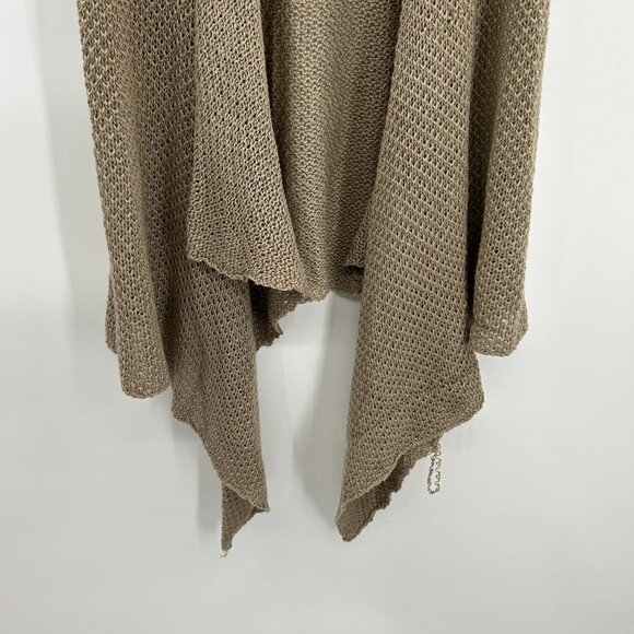NWT JACK *FLAWED* Brown Knit Sleeveless Boho Coastal Cardigan Vest Size XS - Picture 4 of 6